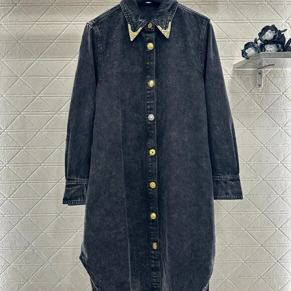 Schiaparelli 2025 New Denim Shirt Dress - Picture 7 of 14